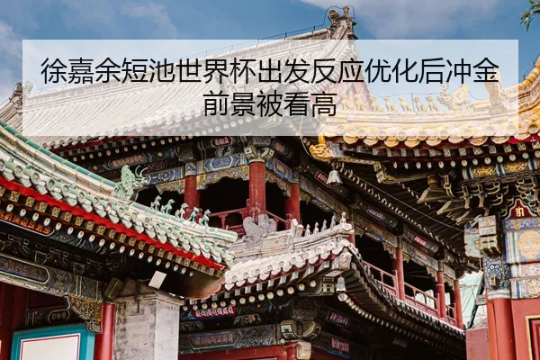 徐嘉余短池世界杯出发反应优化后冲金前景被看高